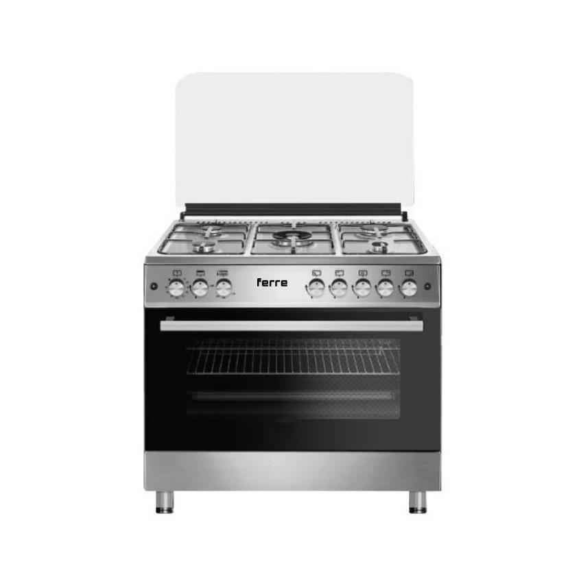 Cuisinière ASTECH 5 feux 90X60cm INOX