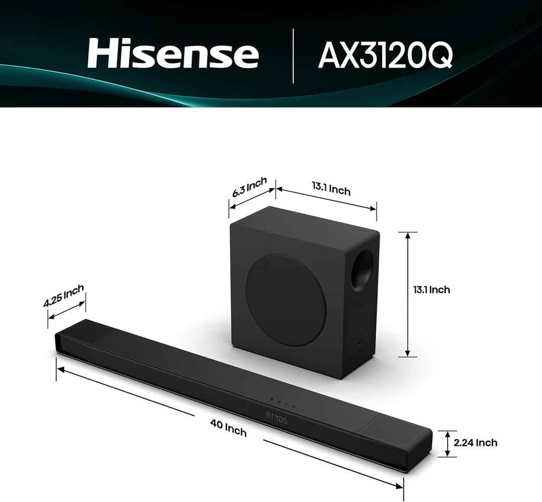 BARRE DE SON HISENSE 500W AX3100Q 3.1