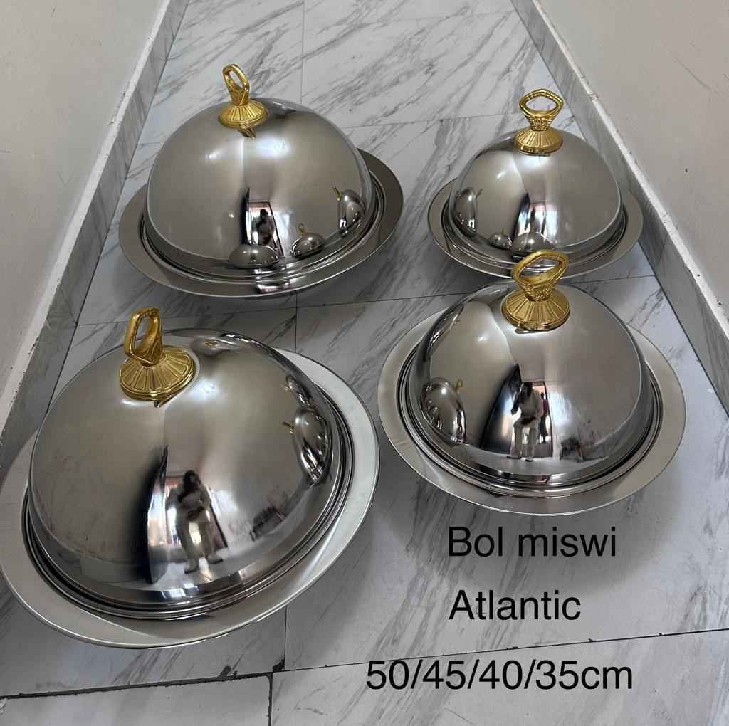 Bol 4 pièces  En inox pour michui