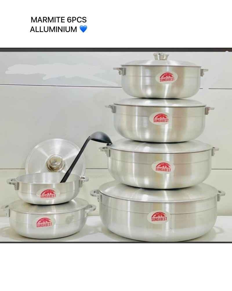 Marmites  Ensemble de 6 pièces en Aluminium