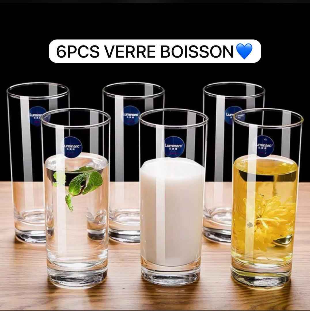 Verre long drink  6 pièces très lourd