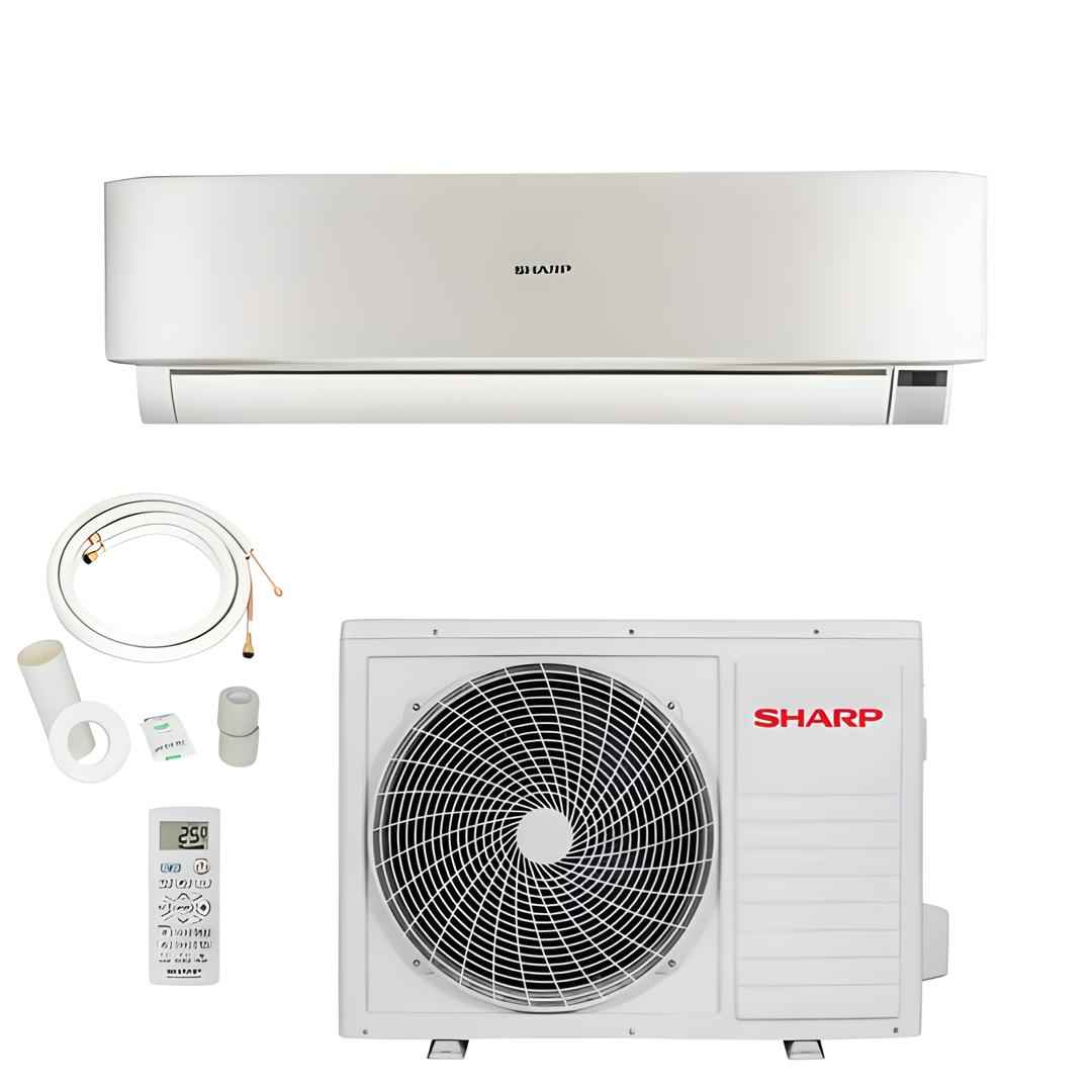 SPLIT SHARP 12000BTU 1.5CV GAZ 410 CHAUD ET FROID